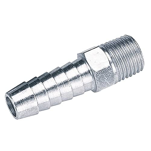 Image of Draper 25843 PCL Male Screw Tailpiece, 1/4" Taper, 3/8" Bore, Blue, Pack of 5