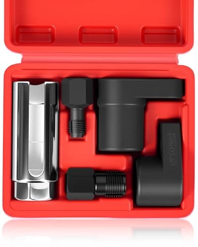 Image of DAYUAN 5 pcs O2 Oxygen Sensor Socket Set, Wrench Remover Tool and Thread Chaser Set