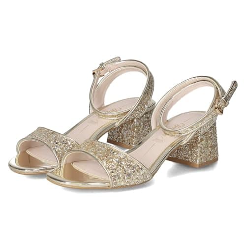 Image of Buffalo Women's glittery heel sandals Rainelle