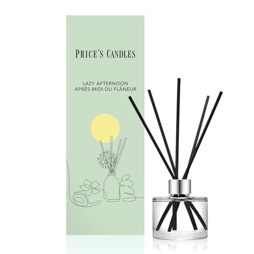 Image of Price's Candle Fragrant Day Lazy Afternoon Reed Diffuser | Room Diffuser With Reed Sticks For Home | Air Freshener Scent Diffuser For Room Fragrance | Long Lasting Reed Diffusers For Home & Office