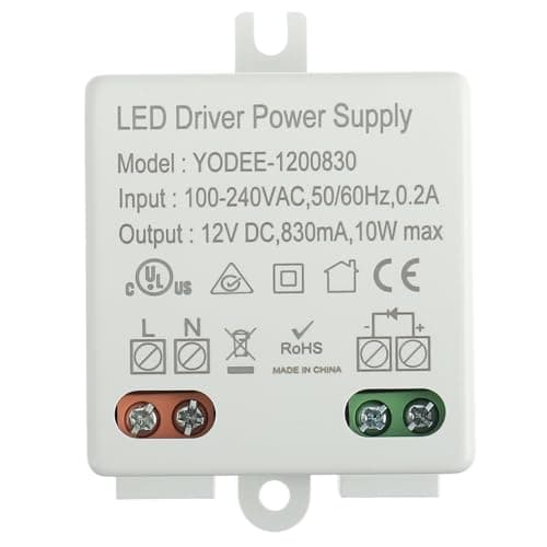 Image of EPLZON 12V/DC 10W Mini LED Transformer Driver for 12V LED Lights and Other Power Supplies, Small and Flat, No Minimum Load Requirements (1 pcs)