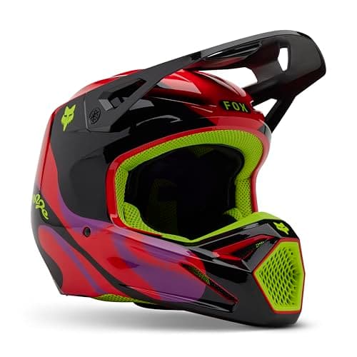 Image of Fox V1 Emotion Helmet Red Neon S