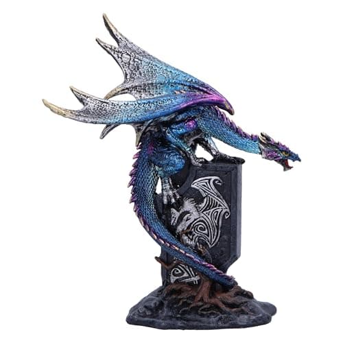Image of Nemesis Now Draconic Sigil Blue Dragon Figure - 17.5cm Resin Ornament, Collectable Giftware, Cast in Finest Resin, Expertly Hand-Painted, U6699A24