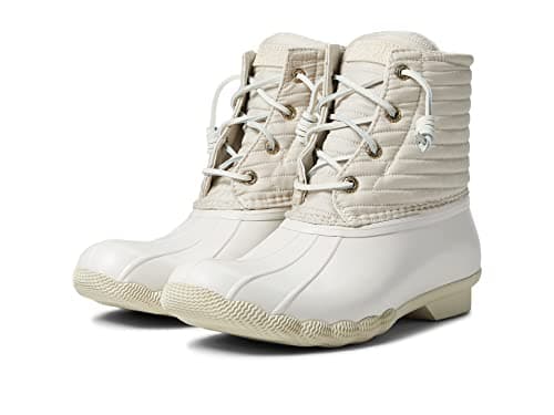Image of Sperry Women's Saltwater SeaCycled RPET Nylon Boot, Ivory, 7 UK