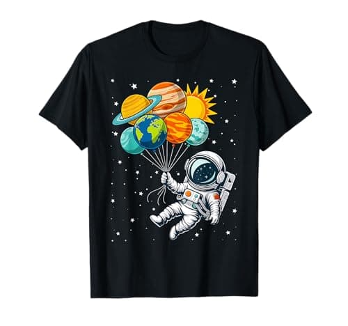 Image of Funny Astronaut Planet Space Solar System Men Women Kids T-Shirt