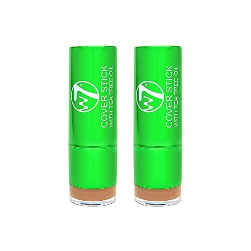 Image of W7 Tea Tree Concealer Stick - Creamy, Skin Soothing Formula For Blemishes & Redness - Long-Lasting Concealer Makeup (Medium/Deep) - 2 Pack