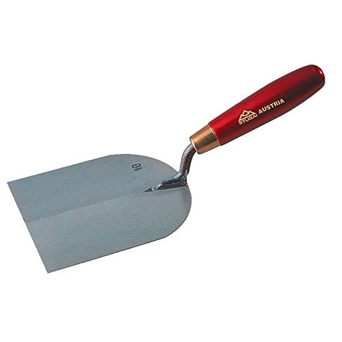 Image of Stubai 427045 Plasterer's Spatula with Metallic Handle, Silver/Red, 80 mm