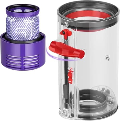 Image of Dust Bin Replacement Compatible with Dyson Cyclone V10 Absolute V10 Animal V10 Animal Pro V10 Total Clean+SV12 Cordless Vacuum Cleaners,Canister Replacement Parts No.969509-01