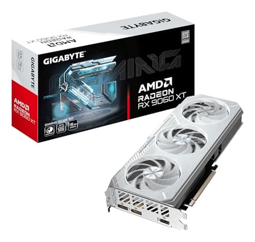 Image of Gigabyte GAMING Radeon RX 9060 XT OC ICE 16G Graphics Card - 16GB GDDR6, 256bit, PCI-E 5.0, 3320 MHz Core Clock, 2 x DisplayPort, 1 x HDMI, GV-R906XGAMINGOCICE-16GD