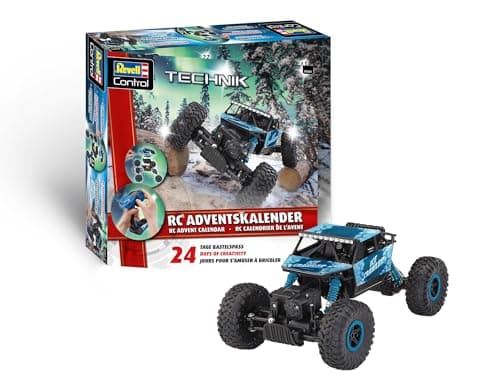 Image of Revell Advent Calendar RC Crawler I Remote Controlled Advent Calendar for Craftsmen I for Boys, Girls & Adults I Gift for Christmas I From 10 Years