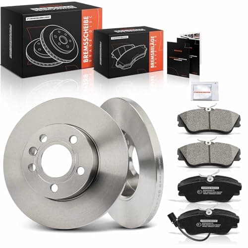 Image of Frankberg Brake Kit incl. 2x Brake Disc + 4x Brake Pad Front Compatible with Transporter IV Bus Transporter IV Platform/Chassis Replace# 701615301G