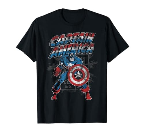 Image of Marvel Captain America Retro T-Shirt