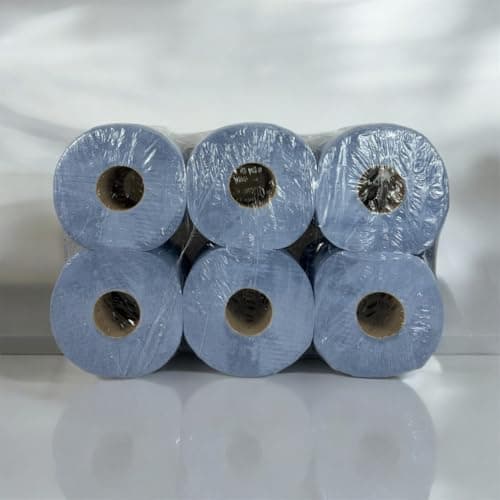 Image of Sirius BCF1812E2 Centrefeed Rolls, 2-Ply, Blue (Pack of 6)