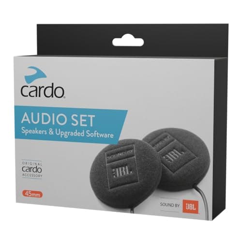 Image of Cardo 45mm Audio Set, Works with Most Helmet Communicators (Single Pack)