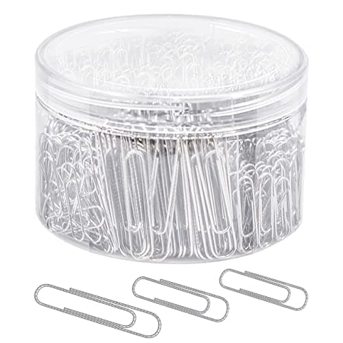 Image of Paper Clips Assorted Sizes, Large Paper Clips, Small Paperclips, 750 Clips/Box by JIKIOU(28 mm,33mm,50 mm)