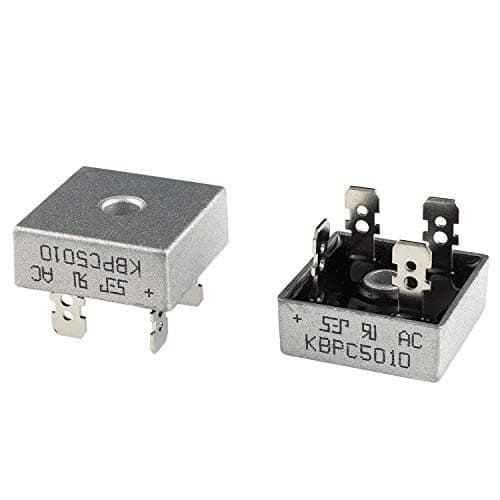 Image of BOJACK KBPC5010 Rectifier Diode 50 A 1000 V Axial KBPC5010 50 amp 1000 Volt Electronic Silicon Diodes(Pack of 2 Pieces)