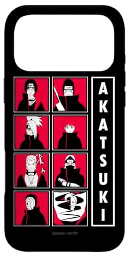 Image of Naruto Shippuden Akatsuki Group Character Grid Anime Case for iPhone 17 Pro Max