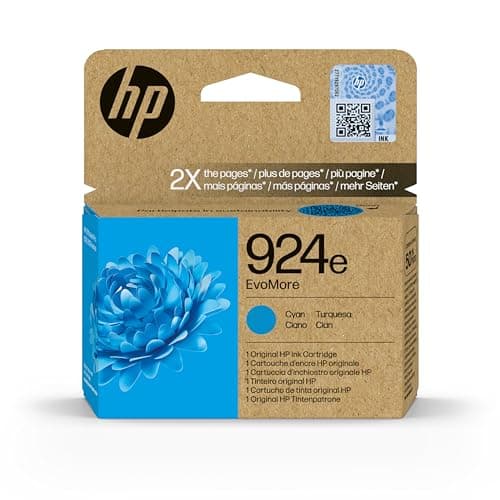 Image of HP Ink No 924e Cyan (4K0U7NE)
