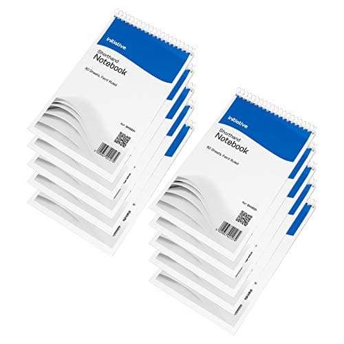 Image of [Pack of 10] Initiative Shorthand Notebook 160 Pages 203x127mm (8" x 5") 60gsm