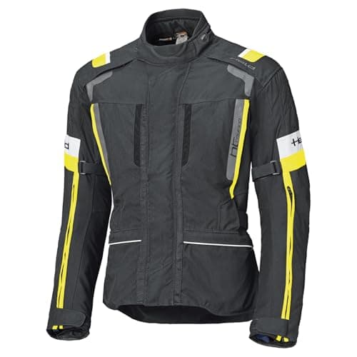 Image of Held 4-Touring II waterproof Motorcycle Textile Jacket, black/yellow, 3XL