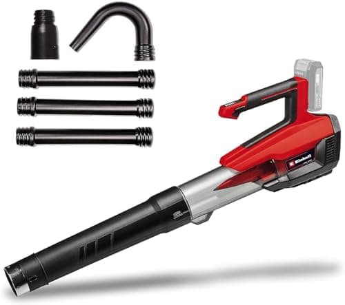 Image of Einhell Cordless Leaf Blower 18V Power X-Change, with Gutter Cleaning Set, Powerful Brushless Motor Air Blower With 670 m³/h Blow Rate, Without Battery GE-LB 18/200 Li GK Solo