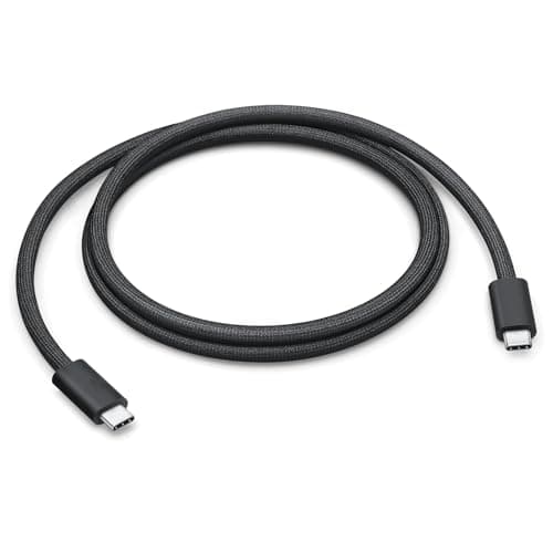 Image of USB-C Woven Charge Cable for Apple Devices (1m, Black), 60W Fast Charging for iPhone 16/15 Series, iPad Pro/Air, MacBook (Black)