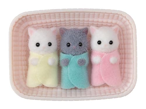 Image of Sylvanian Families 5458 Persian Cat Triplets Dolls - dollhouse playsets