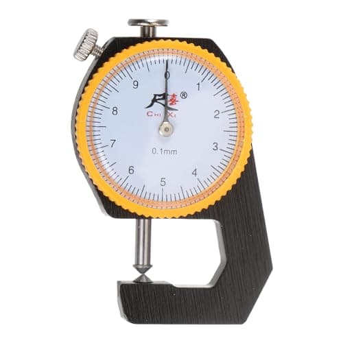 Image of sourcing map Dial Thickness Gauge 0-10mm | 0.1mm Mechanical Thickness Tester Gauge Cusp Head for Measure Sheet Metal Harden Board, Black
