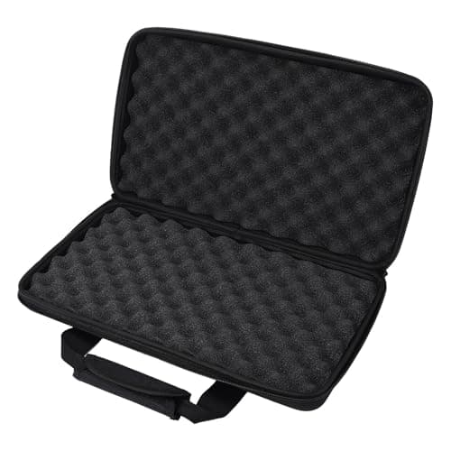Image of DJ Controller Case, Hard EVA Protective Bag for 2-Channel Controllers with Buffer Sponge and Smooth Zipper