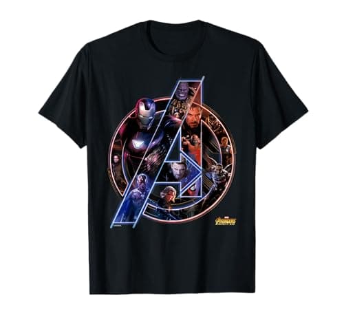 Image of Marvel Avengers: Infinity War Neon Team Graphic T-Shirt T-Shirt