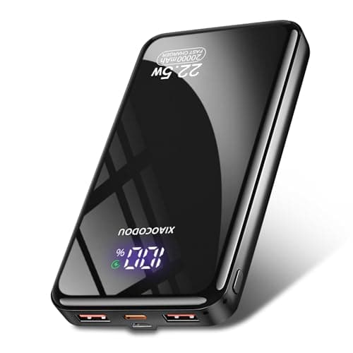 Image of Power Bank 20000mAh, PD3.0 QC4.0 22.5W Fast Charging PD20W USB C Power Bank Portable Charger With LCD Display Compatible with iPhone 17 16 15 14 13 Android and more