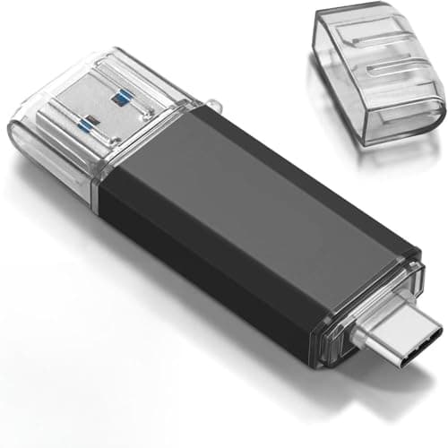 Image of Foxsake 128GB Dual USB C Flash Drive, USB C & USB A Memory Stick for Android Phone & iPhone, External Storage for iPad, MacBook, Laptop, Samsung & PC, Portable Photo Video Backup Thumb Drive Pen