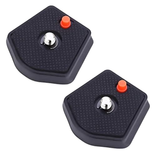 Image of Pair of Universal Tripod SLR Camera Quick Release Plate 785PL, 1/4inch Screw Compatible with Manfrotto Modo Most Models