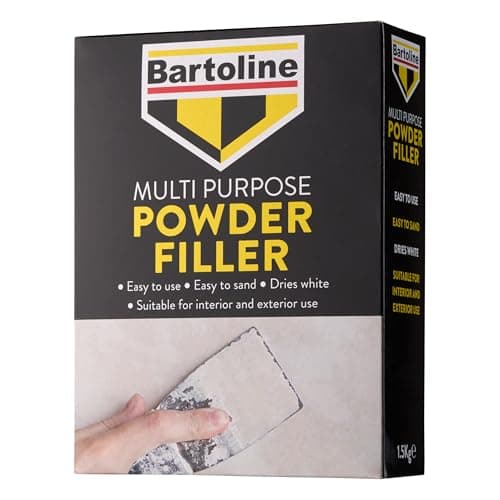 Image of Bartoline Multi Purpose Powder Filler 1.5kg - Strong & Smooth Finish for Plaster, Wood, Brick & Stone – Easy to Mix & Sand