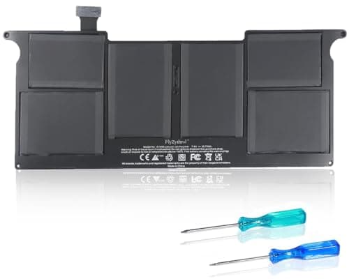 Image of FlyZythrol 7.6V A1495 battery compatible with Macbook Air 11 inch A1465 (Mid 2013 Early 2014 Early 2015) 020-7376-A MD224LL/A MC969LL/A MC969 MD224J/A MD711LL/A MD712LL/A 38.75Wh