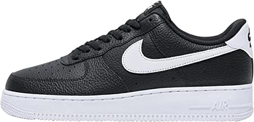 Image of Nike Air Force 1 '07 Men's Sports Shoes (Black/White, EU Footwear_Size_System, Adult, Men, Numeric, Medium, Numeric_45_Point_5), black white, 10.5 UK