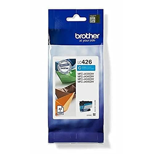 Image of BROTHER LC-426C Inkjet Cartridge, Cyan, Single Pack, Standard Yield, includes 1 x Inkjet Cartridge, Genuine Supplies