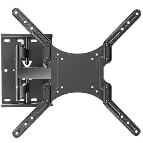 Image of Livotica Black TV Wall Bracket for 23-55 Inch TVs, Swivels Tilts TV Wall Mount, 45kg Capacity, VESA 400x400, Easy Install