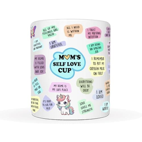 Image of This Mum’s Self-Love Inspirational Gifts Ceramic Coffee Mug - 11oz, Motivational Quotes for Mums, Perfect Ideal for Mother's Day, Birthday, or Christmas, Self-Care & Empowerment, Tea or Coffee Cup