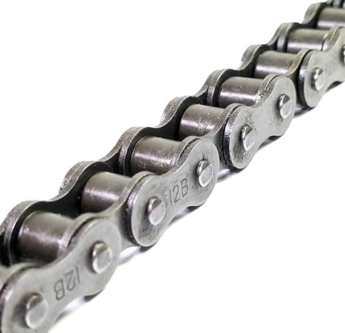 Image of Ozdowski Roller Chain 12B-1 Simple 3/4 Inch – 2 Metres – Reinforced Gear Chain for Power Transmission – Industrial Steel DIN ISO 606 – Includes Locking Link