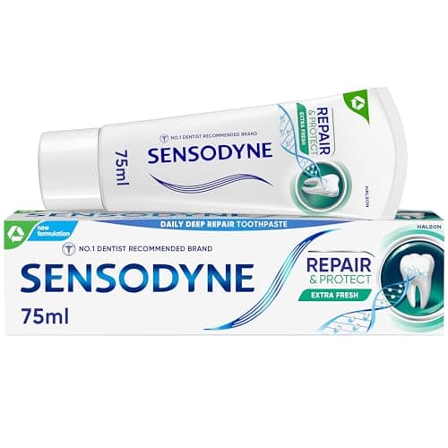 Image of Sensodyne Toothpaste Repair and Protect, Sensitive Toothpaste for Sensitive Teeth, Extra Fresh, 75ml