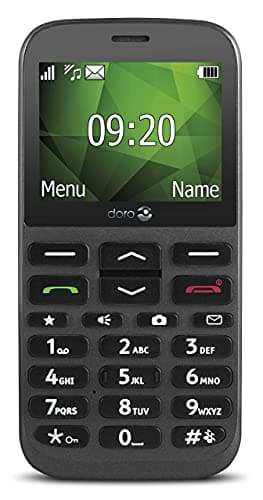 Image of Doro 1370 Unlocked 2G Easy-to-Use Mobile Phone for Seniors with Wide Colour Display, 3 MP Camera and SOS Button (Black) [UK and Irish Version] (Renewed)