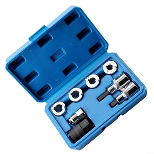 Image of Crabop Suspension Strut Socket Set, 8-Piece Chrome Vanadium Steel Kit for Shock Absorber Nut Removal, Compatible with W203 W209, Professional Auto Repair Tool(8-piece)