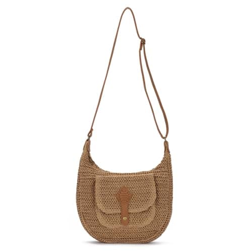 Image of EVEOUT Straw Woven Crossbody Bag Women Casual Summer Boho Faux Raffia Shoulder Bag for Beach Holiday & Daily Use
