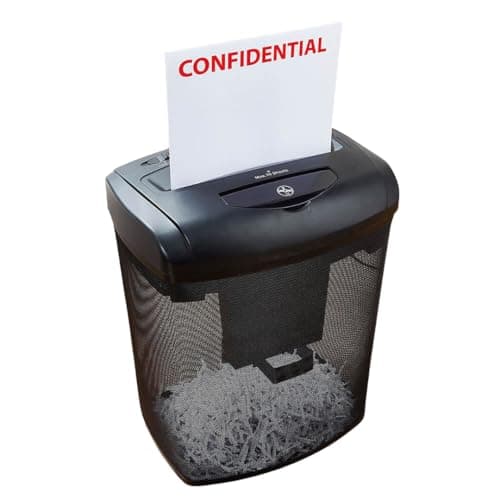Image of Coopers of Stortford - Cross Cut Paper Shredder with P4 Security Level - Shreds 10 Sheets, CDs & Bank Cards, Suitable for Office & Home Use - 21L Bin