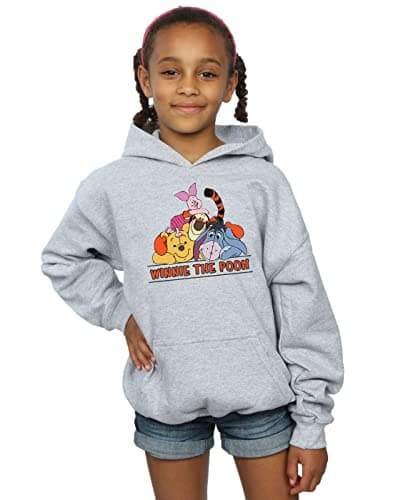 Image of Disney Girls Mickey Mouse Dash Hoodie Sport Grey 9-11 Years