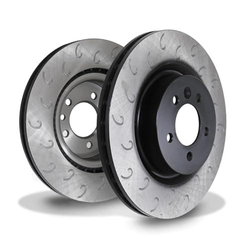 Image of Gravity Performance Front 360mm Brake Discs Pair Compatible with Land Rover Discovery 3 & 4 | L319 | 2004–2016 models OE Number SDB000624 Performance Hooked Disc Track Upgrade