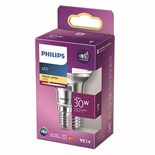 Image of Philips LED Premium Classic R39 Reflector Light Bulb [E14 Small Edison Screw] 1.8W - 30W Equivalent, Warm White (2700K), Non Dimmable