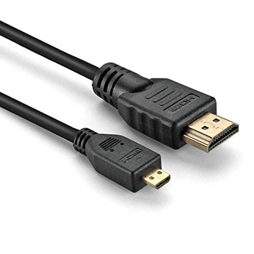 Image of HDMI cable for Sony HDR-CX240, HDR-CX240E, HDR-CX280, HDR-CX280E HandyCam - Length = 6.5ft / 2M