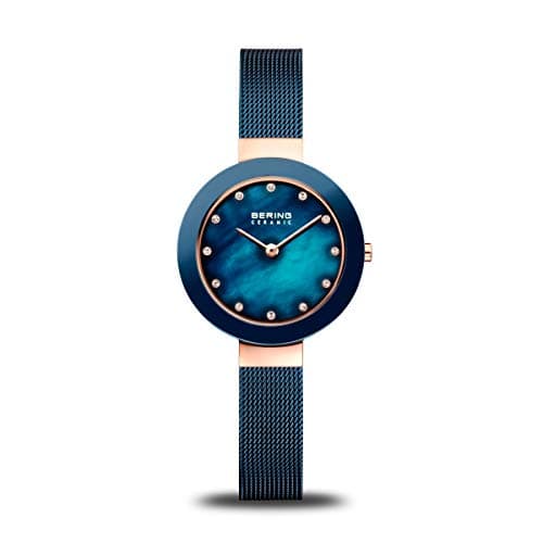 Image of BERING Women Analog Quartz ceramic collection Watch with stainless steel Strap and Sapphire Crystal 11429-367